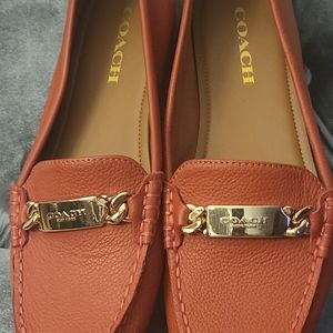 Coach leather loafers NEW